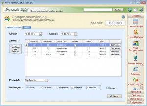 Gruppenreservierung