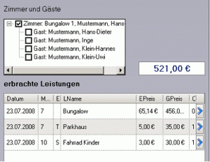 Zimmer und Gäste --> Zimmerwahl