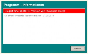 Update-Meldung